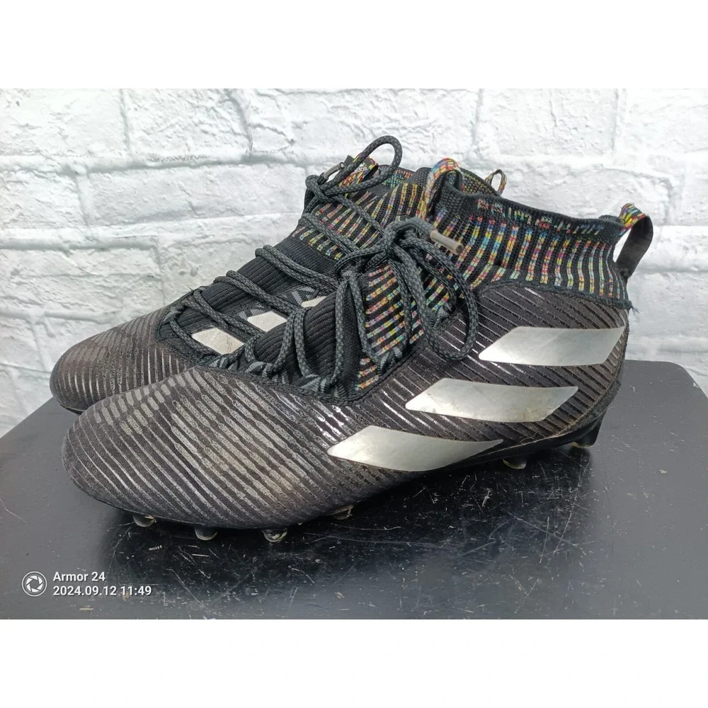 Adidas Football Cleats Freak Ultra Primeknit   Black White Size 13    s13